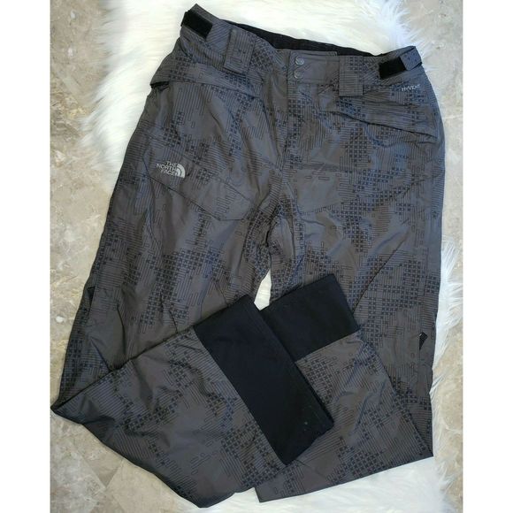 The North Face Pants - THE NORTH FACE Hyvent Insulated Snow Pants Gray M